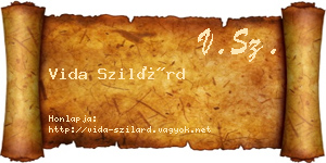 Vida Szilárd névjegykártya